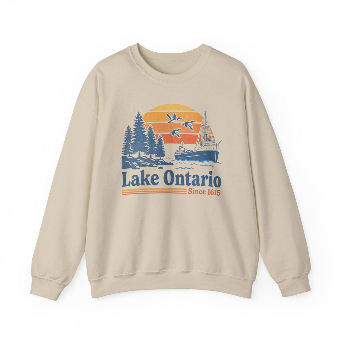 Vintage Lake Ontario Sweatshirt - Natural