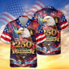 Retro Hawaii 250 Years of Freedom 1776 - 2026 Eagle Patriotic Shirt Statue Of Liberty, US Flag, Liberty Bell, 250th Anniversary Hawaiian Shirt V6